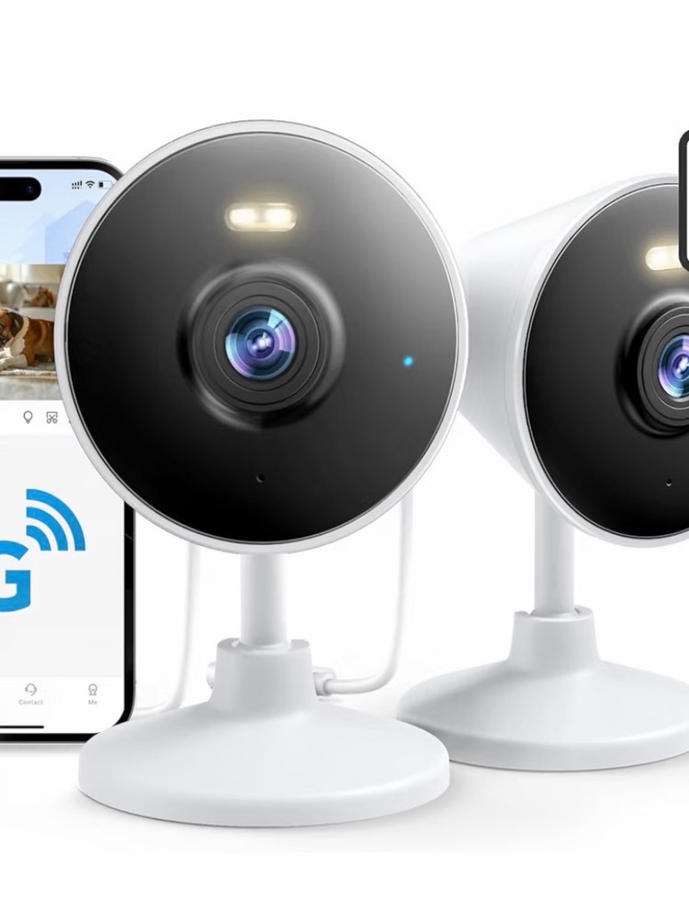 Indoor/Outdoor Security Camera for Home,set of 2